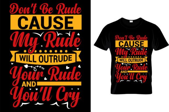 Don't Be Rude – This Embroidery Design Packs a Punch