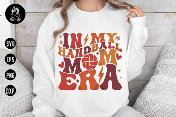 In My Handball Mom Era Retro SVG PNG