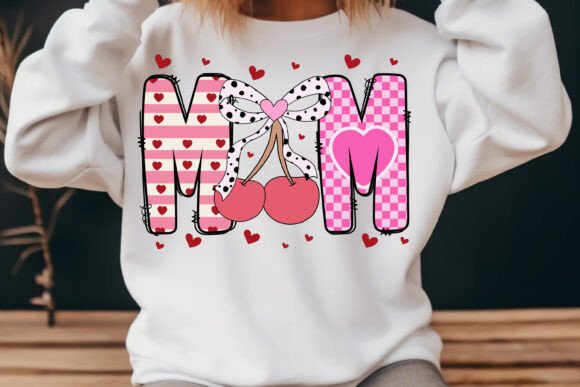 Mom Cherry Coquette Valentine Retro Svg Review for Embroidery Use