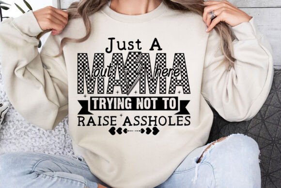 Mom Humor That Stitches Well: A Designer’s Take on Just a Mom out Here SVG, Funny Mom PNG