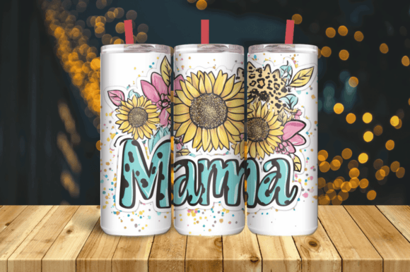 Sunflowers Mama Tumbler Wrap 20 Oz