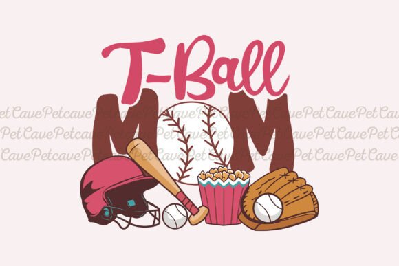 T-ball Mom Sublimation PNG Design Review